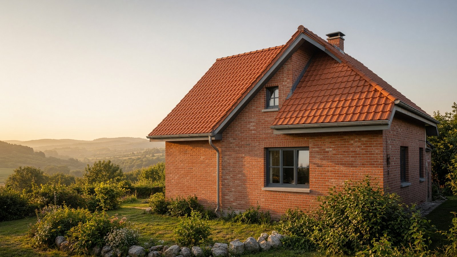 Toiture après rénovation et isolation